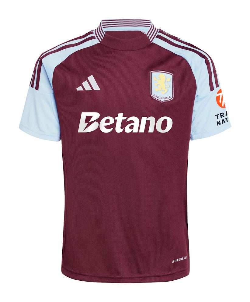 Camisa Aston Villa I 24/25 AdidasTorcedor Masculina - Vinho e Azul