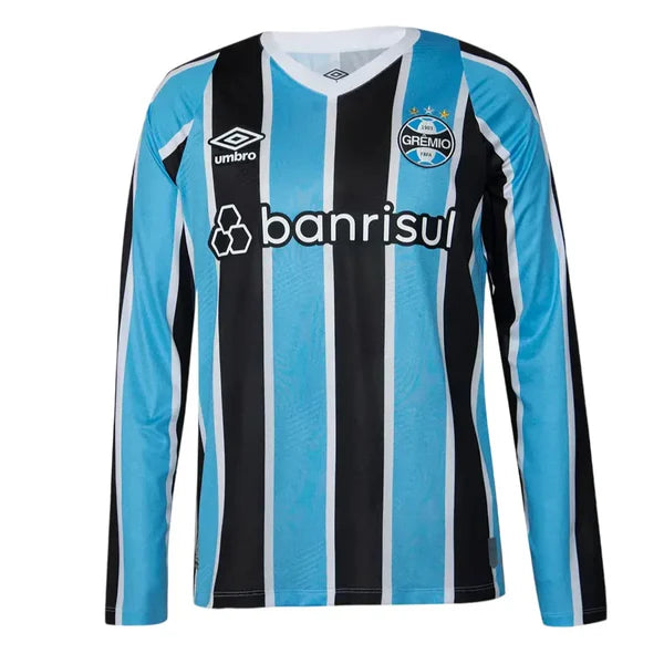 Camisa Grêmio I Manga Longa 24/25 - Azul e Preta