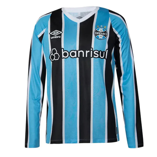 Camisa Grêmio I Manga Longa 24/25 - Azul e Preta