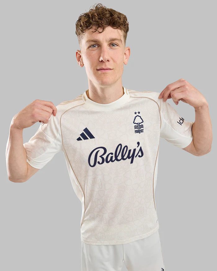 Camisa Nottingham Forest II 25/26 Adidas Torcedor Masculina - Bege