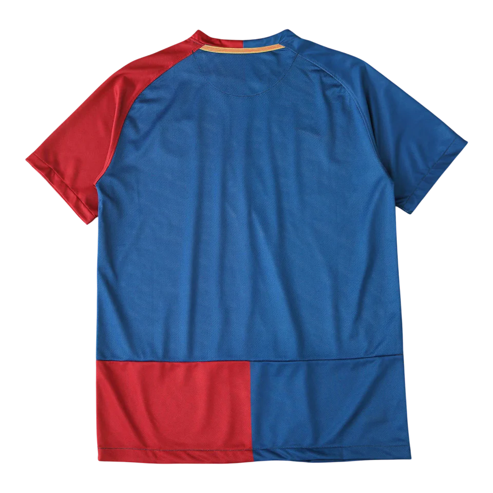 Camisa Barcelona I 2008/2009 Nike Torcedor - Azul e Grená - Retrô