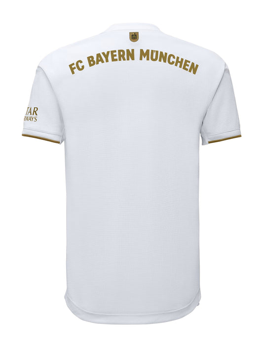 Camisa Bayern de Munique II 2022/2023 Adidas - Branca e Dourado - Retrô