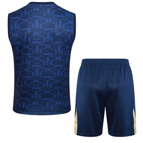 Conjunto Barcelona Treino Regata 24/25 - Azul Escuro