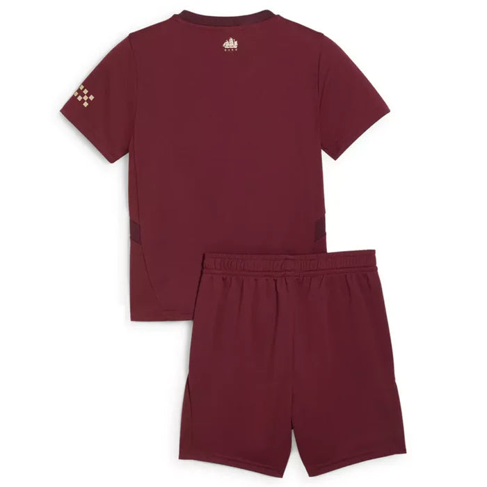 Kit Infantil Manchester City III 24/25 – Vinho