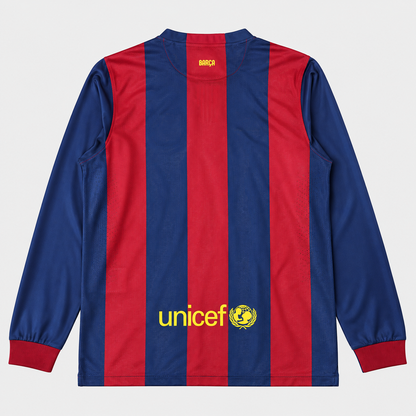 Camisa Barcelona I 2014/2015 Manga Longa Torcedor - Retrô