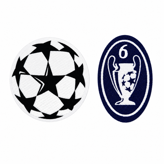 Kit 2 Patches Champions League 6 Troféus Retrô