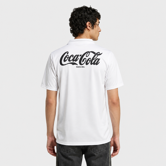 Camisa Santos I 1993/1994 Retrô - Branca - Coca-Cola
