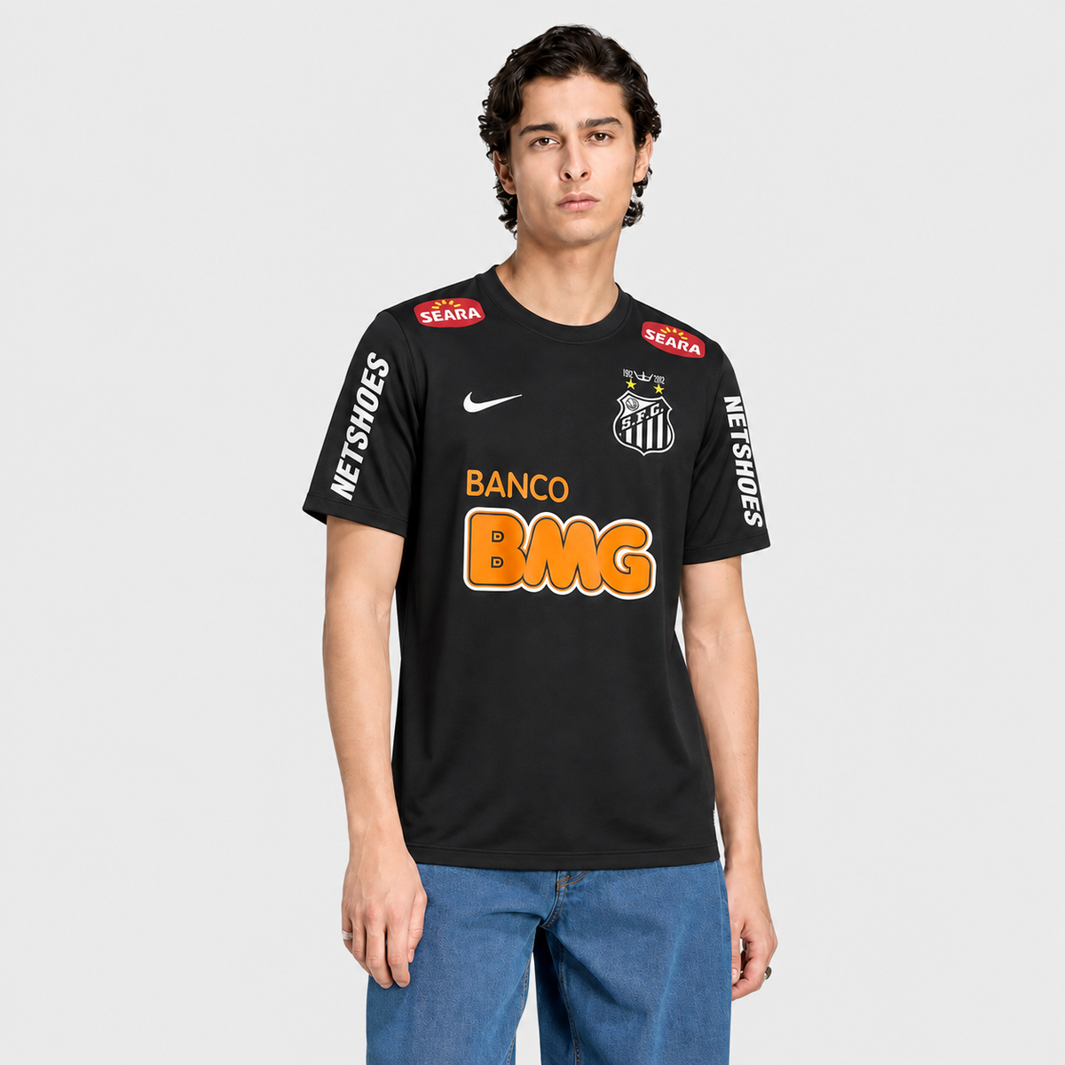 Camisa Santos 2012/2013 Retrô - Preta