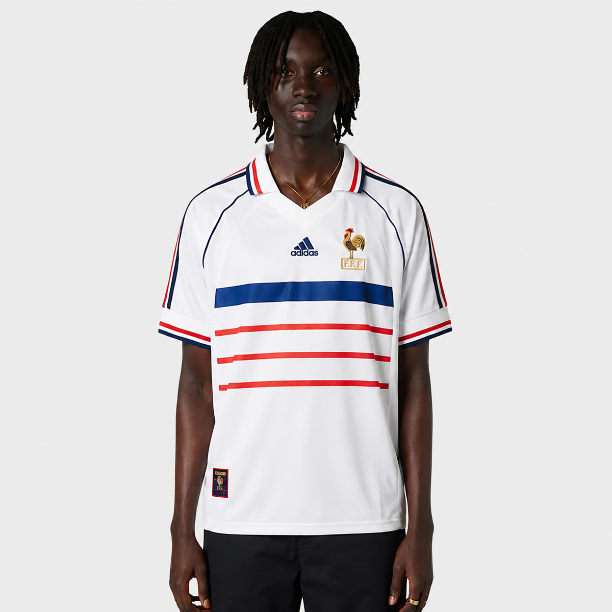 Camisa França II 1998 - Branca - Retrô
