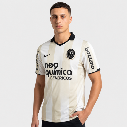 Camisa Corinthians Centenário Retrô - Bege