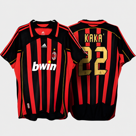 Camisa Milan I 2006 - Vermelha - Retrô - KAKÁ 22
