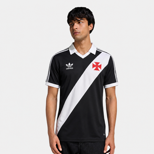 Camisa Vasco I 1989/1990 Retrô - Preta e Branca