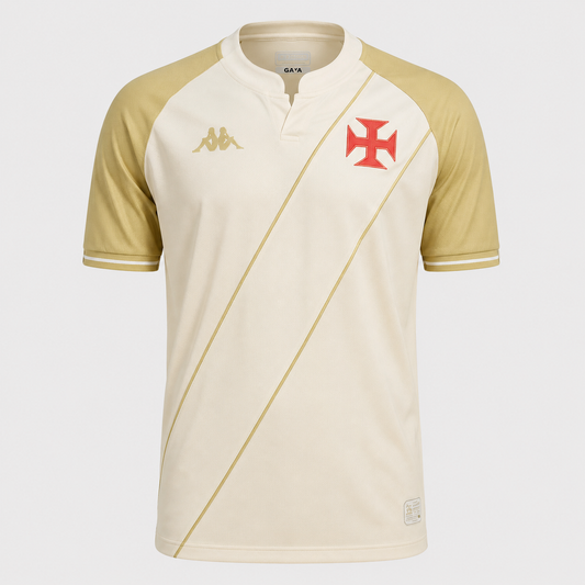 Camisa Vasco III 24/25 - Branca e Dourada