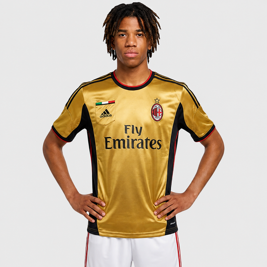 Camisa Milan III 2013/2014 Torcedor - Dourada - Retrô