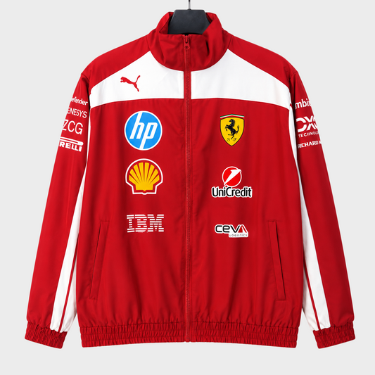 Jaqueta Corta-Vento Scuderia Ferrari  F1 - Vermelha
