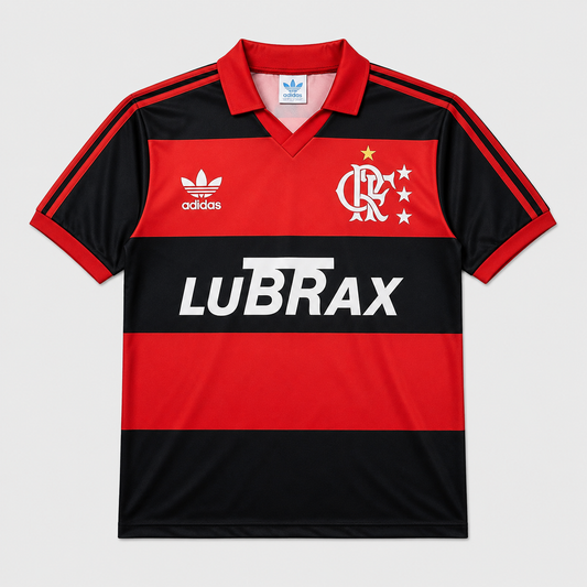 Camisa Flamengo I 1987 - Retrô - Lubrax