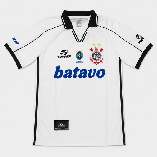 Camisa Corinthians I 1999 Retrô - Branca