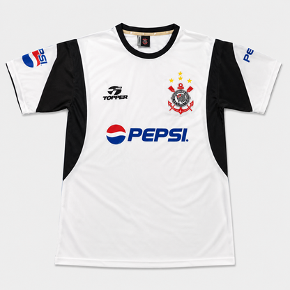 Camisa Corinthians I 2002 Retrô - Pepsi - Branca