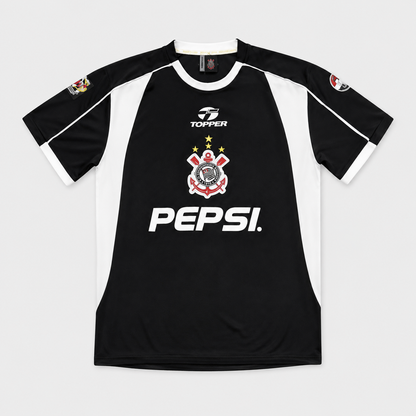 Camisa Corinthians III 2002 Retrô - Pepsi - Preta