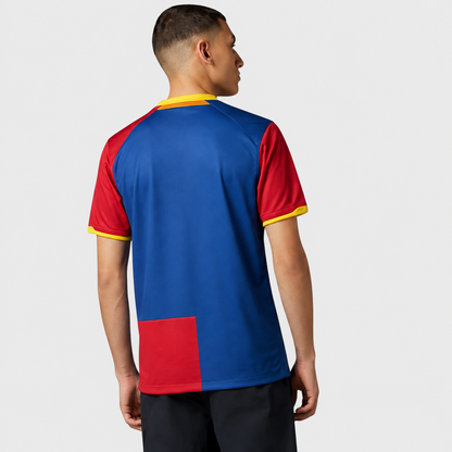 Camisa Barcelona I 2008/2009 Torcedor - Azul e Grená - Retrô