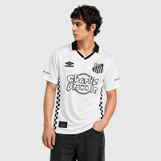 Camisa Santos Charlie Brown Jr. Dias de Glória - Branca