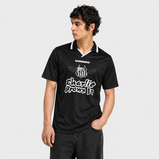 Camisa Santos Charlie Brown Jr. Marginal Alado - Preta