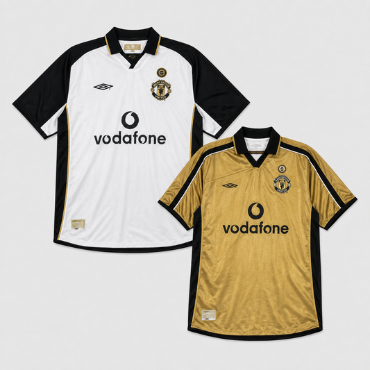 Camisa Manchester United 2001/2002 - Dupla Face - Retrô