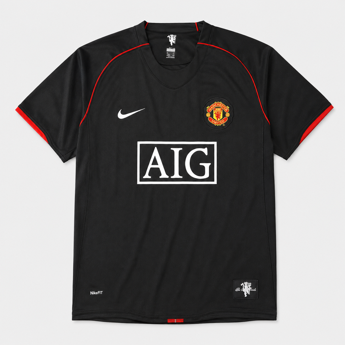 Camisa Manchester United II 2007/2008 Preta - Retrô