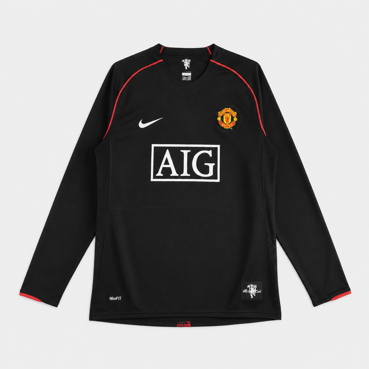 Camisa Manchester United II 2007/2008 Manga Longa - RONALDO 7