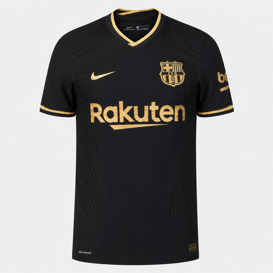 Camisa Barcelona II 2020/2021 Torcedor - Preto - Retrô