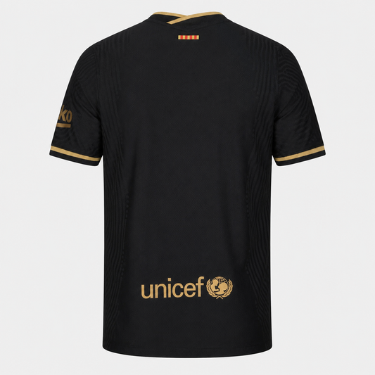 Camisa Barcelona II 2020/2021 Torcedor - Preto - Retrô
