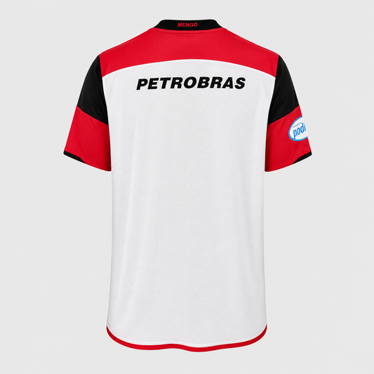 Camisa Flamengo II 2008/2009 Retrô - Branca e Vermelha