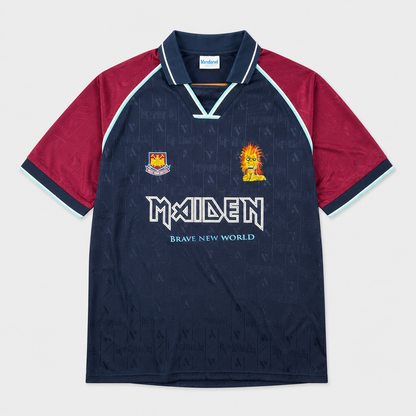 Camisa West Ham 1997 Retrô Iron Maiden - Azul
