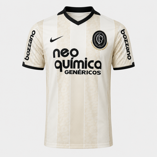 Camisa Corinthians Centenário Retrô - Bege
