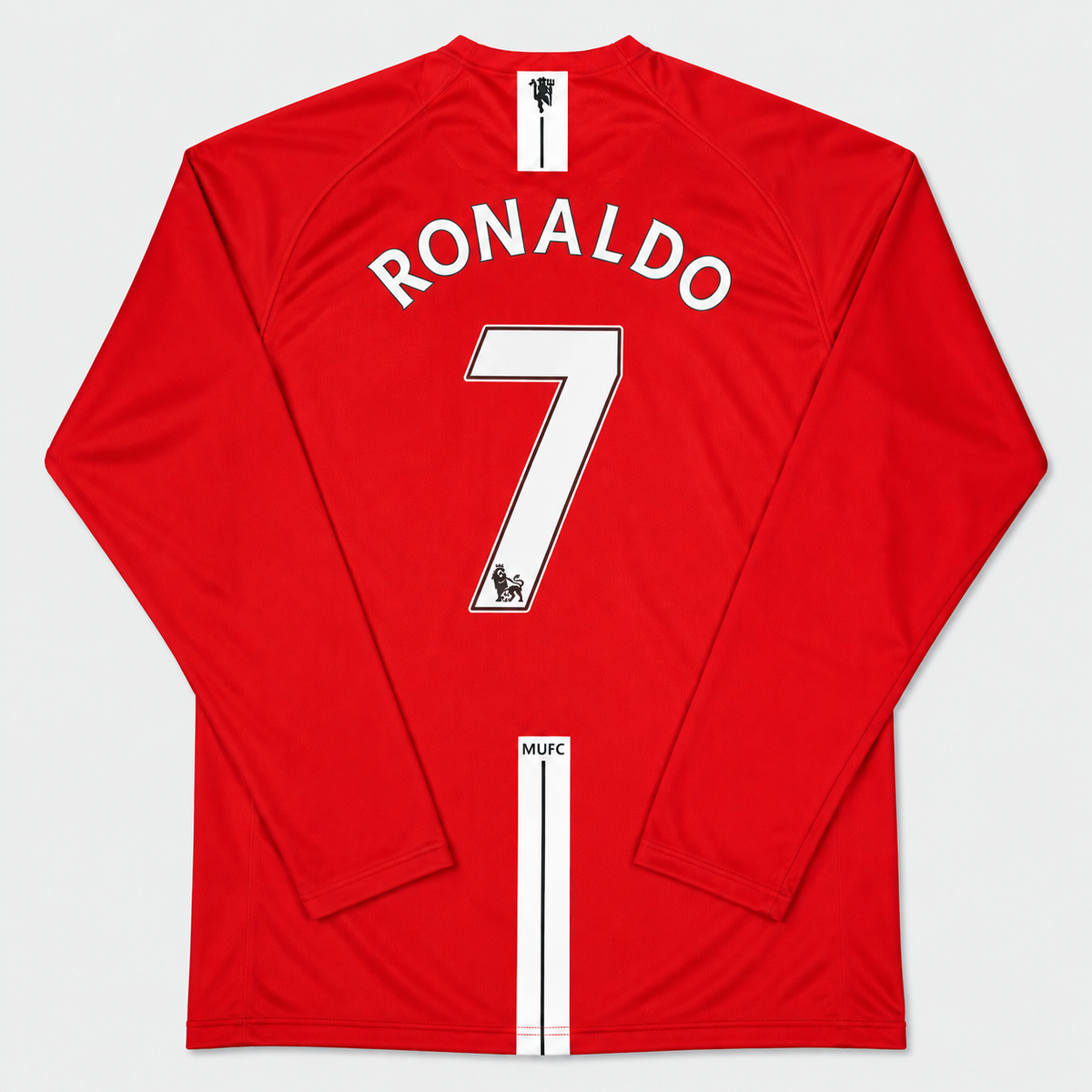 Camisa Manchester United I 2007/2008 Manga Longa - RONALDO 7