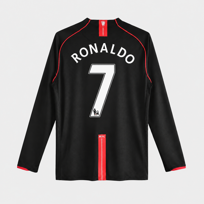 Camisa Manchester United II 2007/2008 Manga Longa - RONALDO 7