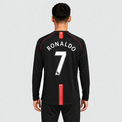 Camisa Manchester United II 2007/2008 Manga Longa - RONALDO 7