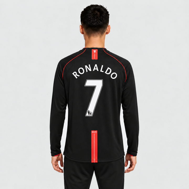 Camisa Manchester United II 2007/2008 Manga Longa - RONALDO 7