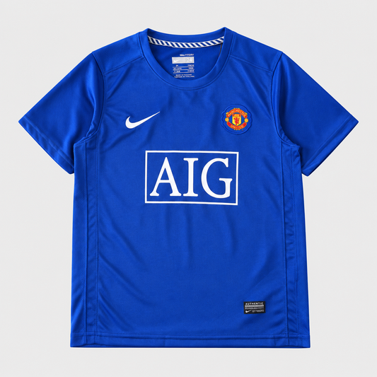 Camisa Manchester United III 2008/2009 Azul - Retrô