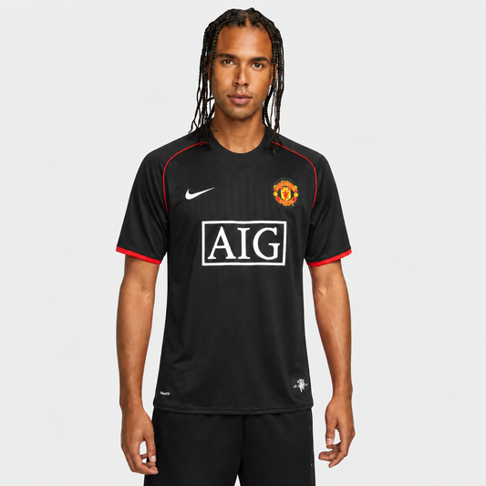 Camisa Manchester United II 2007/2008 Preta - Retrô
