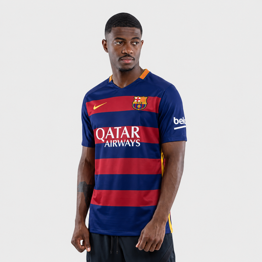 Camisa Barcelona I 2015/2016 Torcedor - Retrô