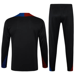 Conjunto Agasalho Treino Barcelona 24/25 - Preto