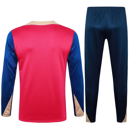 Conjunto Agasalho Treino Barcelona 24/25 - Rosa