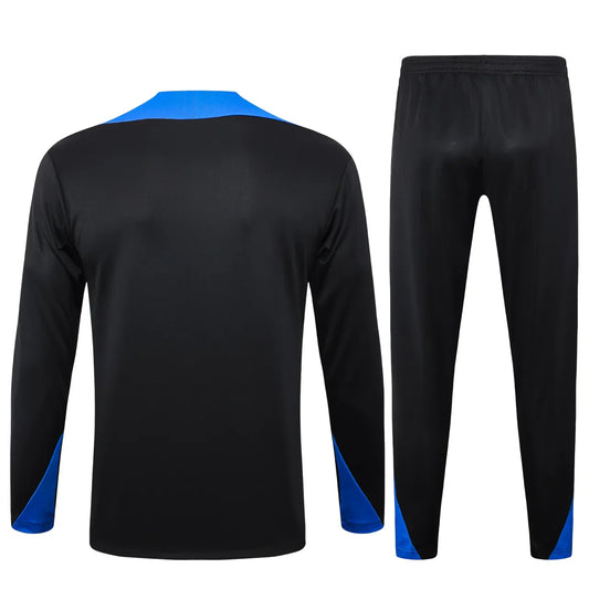 Conjunto Agasalho Treino Inter de Milão 24/25 - Preto