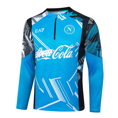 Conjunto Agasalho Treino Napoli 24/25 - Azul