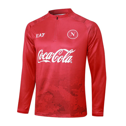 Conjunto Agasalho Treino Napoli 24/25 - Vermelho