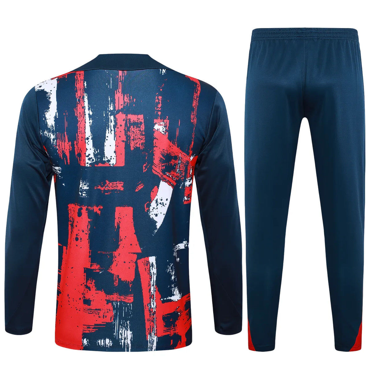 Conjunto Agasalho Treino PSG 24/25 - Azul e Vermelho