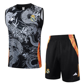 Conjunto Real Madrid Treino Regata 24/25 - Cinza Dragão