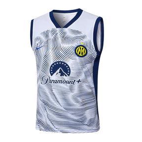 Conjunto Inter de Milão Treino Regata 24/25 - Branco