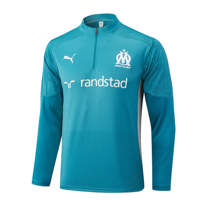 Conjunto Agasalho Treino Olympique de Marseille 24/25 - Azul